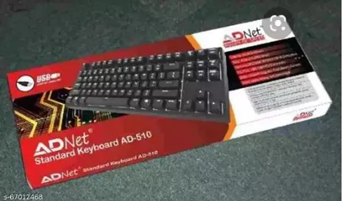 Adnet AD 510 Wired USB Laptop Keyboard (Black)