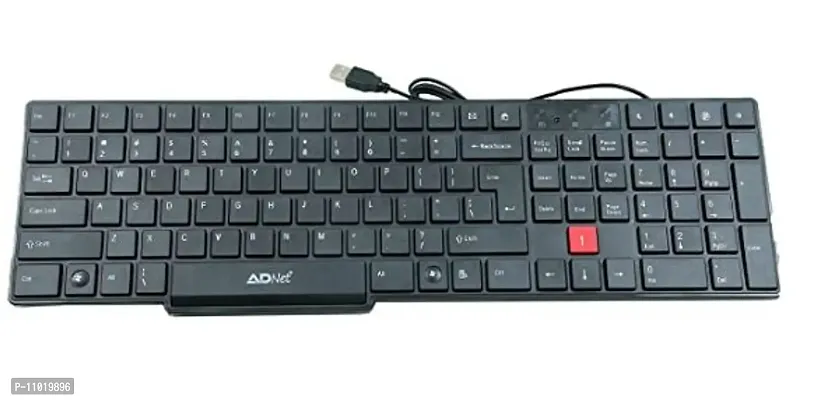 Adnet AD 510 Wired USB Laptop Keyboard (Black)-thumb4