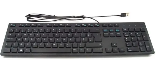 Dell KB216 Wired Multimedia USB Keyboard with Super Quite Plunger Keys with Spill-Resistant ndash; Black-thumb4