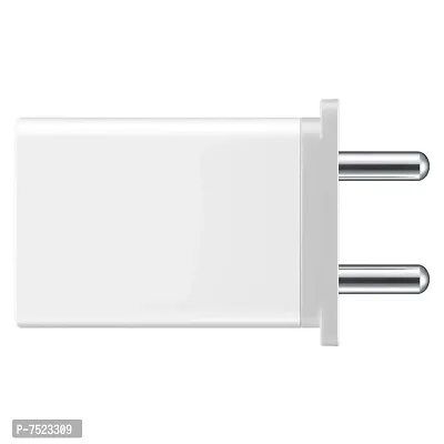 Fast Charger for Oppo A5s Original Adapter Like Wall | Mobile | Android with 1 Meter Micro USB Charging Data Cable (2.4 Amp, White) (O-20221907)-thumb3