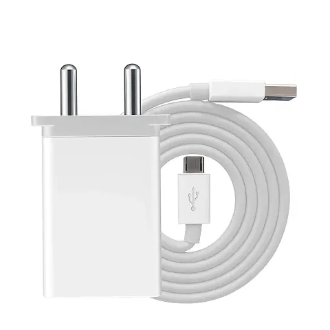 Ultra Fast High Speed Mobile Charger for Oppo F1s / F3/Plus, F5/Youth, F7, A83, A37f, A37, A71, A57 Charger Original Adapter Mobile Charger | Wall Charger | Hi Speed Travel Charger with 1 Metre Charging  Data Cable (2.4 Amp, White) (OPPOOO-006)