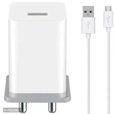 Orensh Ultra Fast Charger for Oppo A31 2020 / A 31 Charger Original Adapter Like Wall Charger | Mobile Fast Charger | Android USB Charger with 1m Micro USB Charging Data Cable (White) (OPP-USB-2021-003)-thumb0