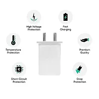 Orensh Ultra Fast Charger for Oppo A3s Original Charger Adapter Wall Charger | Mobile Chargers | Android USB Charger with 1m Micro USB Charging Data Cable .(White) (OPP-USB-2021-001)-thumb3