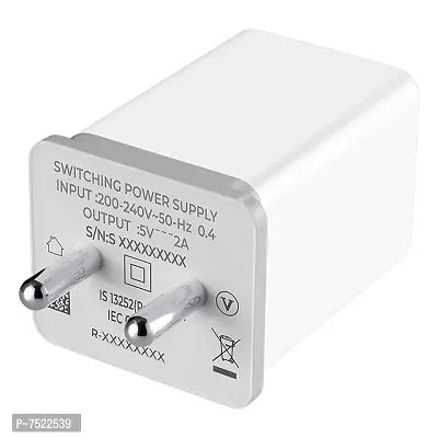 KOTSUN Wall Charger for Oppo a5s,Oppo k1,Oppo a3s,Oppo a7, Oppo a1, Oppo a1k Original Charger Like Adapter- White-thumb5