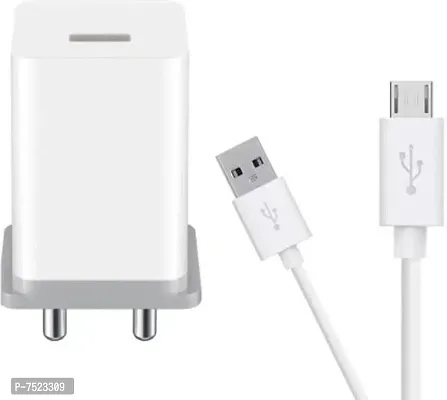 Fast Charger for Oppo A5s Original Adapter Like Wall | Mobile | Android with 1 Meter Micro USB Charging Data Cable (2.4 Amp, White) (O-20221907)-thumb5