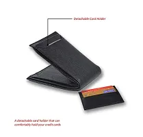 Men's Slider Black Artificial Leather Wallet (7 Card Slots)-thumb1