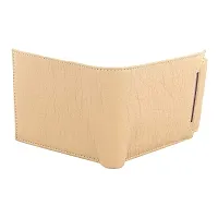 Men's Slider Tan Artificial Leather Wallet (7 Card Slots)-thumb3