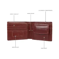 Men's Genuine Brown Pu Leather Wallet-thumb2