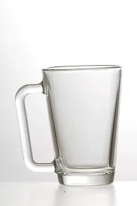 Uniglass Angeles Glass Coffee/Tea Mugs Set (Transparent, 260ml) Set of 2-thumb4
