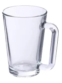 Uniglass Angeles Glass Coffee/Tea Mugs Set (Transparent, 260ml) Set of 2-thumb2