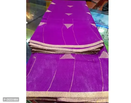 Stylish Art Silk Purple Saree With Blouse Piece For Women