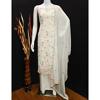 Stylish Poly Georgette Dress Material with Dupatta-thumb3