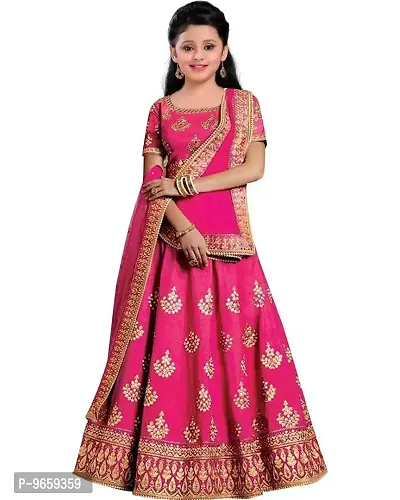 Buy Prawah Girls Tready Printed Lehenga Choli Set For Kids Girls | Full  Stitched Crop Top With Lehenga Set For Girls 2 To 8 Years (2-3 Years,  Green) at Amazon.in