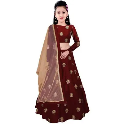 Buy Saree Khazana Girl's silk Lehenga Choli Pari Leh Pink_13-14 Years at  Amazon.in