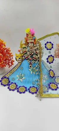 SIZE 4,5 (MATA RANI BEAUTIFUL LAHENGA WITH CHUNRI )Rani Vastra, Devi MATA Poshak, Durga MATA Dress, Radha Rani Poshak-thumb1