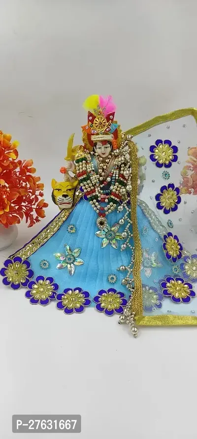 SIZE 4,5 (MATA RANI BEAUTIFUL LAHENGA WITH CHUNRI )Rani Vastra, Devi MATA Poshak, Durga MATA Dress, Radha Rani Poshak-thumb2