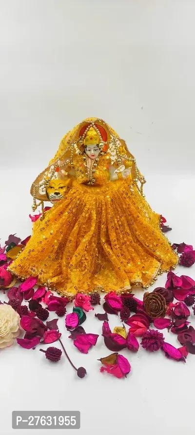 SIZE 4,5 (MATA RANI BEAUTIFUL LAHENGA WITH CHUNRI )Rani Vastra, Devi MATA Poshak, Durga MATA Dress, Radha Rani Poshak