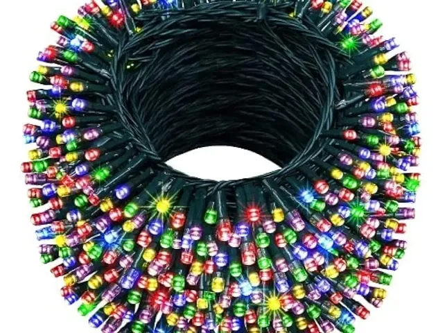Outdoor Indoor 50 Meter Pixel LED Strip Light Festival Decoration 200 Pixel LED Bulb IP44 Waterproof String Light for Diwali Festival/Wedding/Gifting Decoration (50 Meter Multi - Light)