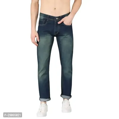 Stylish Black Denim Mid-Rise Jeans For Men-thumb0