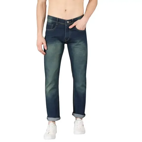 Reliable Solid Mid-Rise Jeans For Men