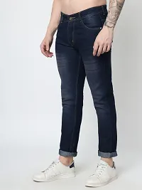 Sobbers Denim Casual Comfortable Regular-Fit Mid Rise Jeans for Men-thumb2