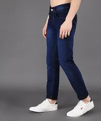 Sobbers Denim Casual Comfortable Slim Fit Mid-Rise Jeans for Men-thumb4