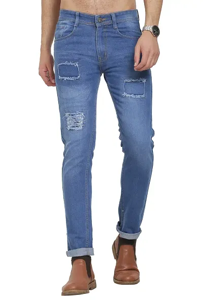 Stylish Blue Denim Jeans For Men At Best Price