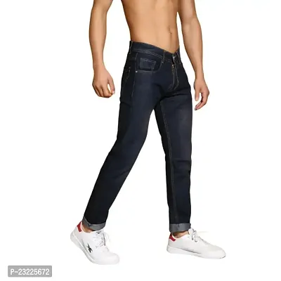 Sobbers Denim Casual Comfortable Slim Fit Mid Rise Jeans for Men