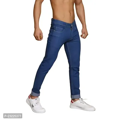 Sobbers Men's Denim Casual Comfortable Slim Fit Mid Rise Jeans