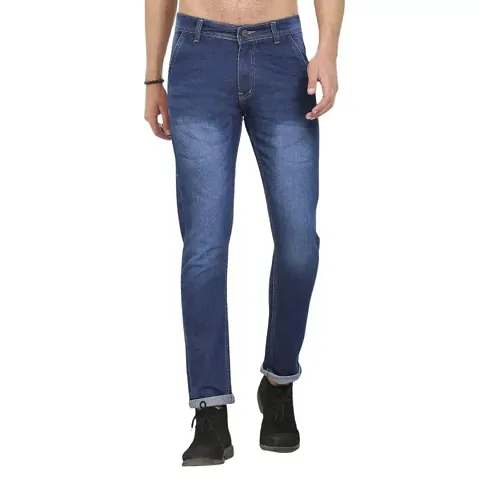 Classic Solid Jeans For Men