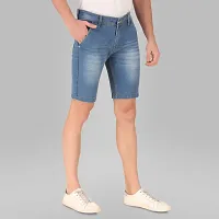 Sobbers Polycotton Casual Comfortable Mid-Rise Regular Shorts for Men-thumb2