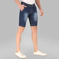 Sobbers Polycotton Casual Comfortable Mid Rise Regular Shorts for Men-thumb2