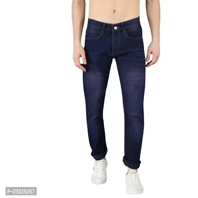 Sobbers Denim Casual Comfortable Slim Fit Mid Rise Jeans for Men