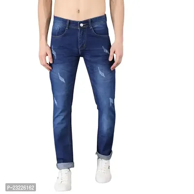 Sobbers Denim Casual Comfortable Slim Fit Mid Rise Jeans for Men