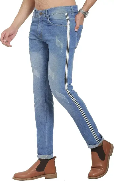 Reliable Solid Mid-Rise Jeans For Men