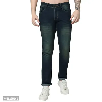 Sobbers Denim Casual Comfortable Regular-Fit Mid Rise Jeans for Men