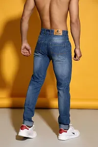 Stylish Blue Denim Mid-Rise Jeans For Men-thumb1