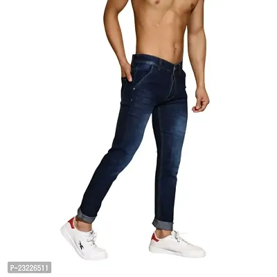 Sobbers Denim Casual Comfortable Slim Fit Low Rise Jeans for Men