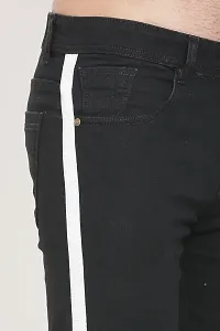Stylish Black Polycotton Mid-Rise Jeans For Men-thumb4