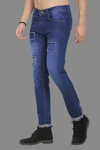 Sobbers Polycotton Casual Comfortable Slim-Fit Mid Rise Jeans for Men  Boys-thumb2