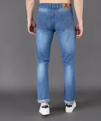 Stylish Blue Denim Mid-Rise Jeans For Men-thumb2