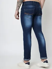 Stylish Blue Denim Mid-Rise Jeans For Men-thumb4