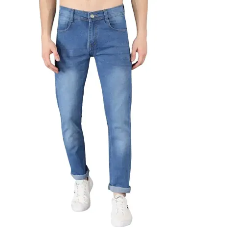 Reliable Solid Mid-Rise Jeans For Men