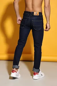 Stylish Black Denim Mid-Rise Jeans For Men-thumb1