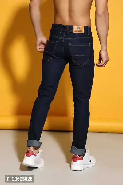 Stylish Black Denim Mid-Rise Jeans For Men-thumb2