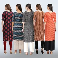 Women Stylish Crepe Printed Staright Kurta-thumb1