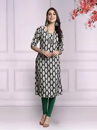 Attractive Multicoloured Printed Crepe Kurta Combo Of 2-thumb1