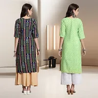 Fancy Rayon Kurtis For Women Pack Of 2-thumb1