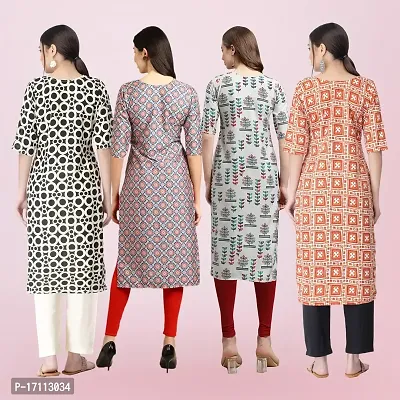 Women Stylish Crepe Printed Straight Kurta-thumb2