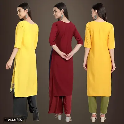 Fancy Crepe Kurtis for Women Pack Of 3-thumb2